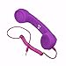 WinnerEco 3.5 MM Retro Radiation Proof Phone Handset Socket Cell Phone Receiver for iPhone Samsung Android Smartphones (Purple)