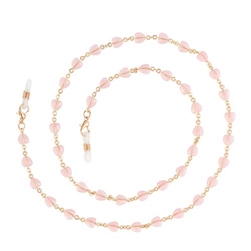 Beaded Eyeglass Chain Holder Fashion Lanyard Necklace for Women, Glasses Strap Fits Any Frame Size