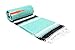 Open Road Goods Heavyweight Mexican Blanket - Mint | Mexican Diamond Yoga Blanket - Extra Thick Serape with Stripes - Mint