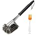 ISUDA [Deal of the Day] BBQ Grill Brush with Ebook -3 Stainless Steel Brushes in 1 Barbecue Grill Cleaner-17’’ Perfect for Weber, Char-Broil, Porcelain, Infrared Grills-Free Basting & Pastry Brush