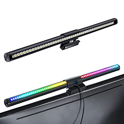 CURUK Monitor Light Bar, RGB Monitor Light Screen Light Bar, Dual Light