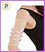 Presadee Original 1 Pair Slimming Arms Compression Sleeve Workout Toning Burn Cellulite Shaper (M/L, Beige)