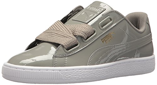 puma women's basket heart patent