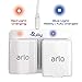 Charging Station for Arlo Rechargable Batteries (2 Ports White) - for Arlo Security Light & Arlo Pro Smart Home Cameras & Arlo Pro 2 & Arlo Go Batteries VMA4410 ALS1101 ALS1101 by Sully