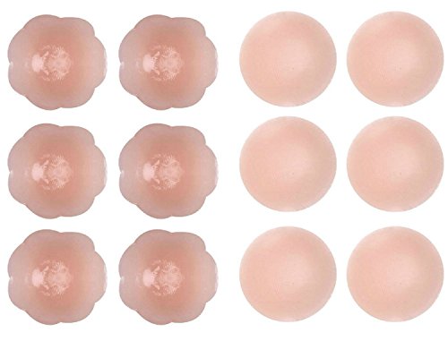 image for Senchanting 3pairs Circular & 3 Pairs Plum Blossom Reusable Adhesive S