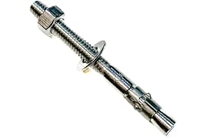 MIGHTY FASTENERS Wedge Anchors, 3/8" x 3-3/4" - Premium 304 Stainless Steel, Heavy-Duty Expansion Bolts for Concrete & Masonry, Anti-Rust Performance, Durable - 25 Pack