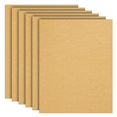 6 Pack Kraft Blank Page Notebook, Bulk Journals for Kids, 24 Sheets
