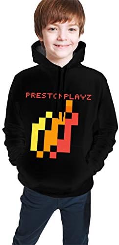 Owen Wilkins Children's Hoodies Preston-Playz Hooded Sweatshirt Unisex Pocket Hooded Sweatshirts for Boys/Girls/Teen/Kid's