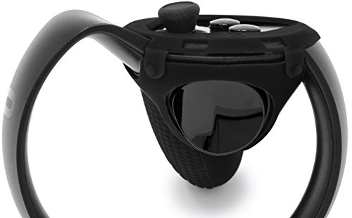 Controller Skin for Oculus Touch v1 by Asterion Products - (NOT for New Quest/Rift-S) Premium Gel Shell Silicone Protection Covers Featuring Low-Profile Friction Studs (Set of 2) Black