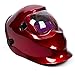 Red Solar Power Auto Darkening Welding Helmet Large View (3.66