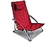 HJ HELLO JOURNEY Low Sling Beach Chair Folding Lightweight Concert Lawn Red
