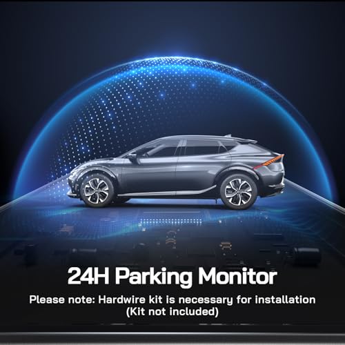 WOLFANG 4K Dashcam Voiture Avant Arrière, Wi-FI Caméra Voiture, Grand Angle 170° G-Capteur, Caméra Embarquée Voiture avec Mode Stationnement 24H, Vision Nocturne, Enregistrement en Boucle