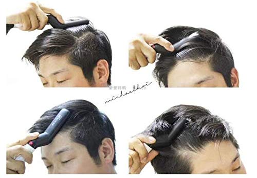 ixaer Men Quick Hair Beard Straightener, Electric Hair Style Comb for Men, Hair Curlers Hair Straightener with Gift Box 110V