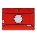 Turpro Kids' Shockproof Silicone Case for Chromo Inc 7 inch, Alldaymall A88X, Dragon Touch Y88X Plus/Y88X, VURU A33, NPOLE 7 Inch Tablet (Red)