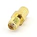 Maxmoral 2PCS SMA Female to SMB Female Connector RF Coax Coaxial Adapter