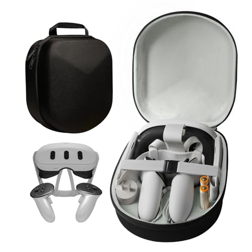 sarlar Carrying Case Compatible with Oculus Meta Quest 3 and Accessories, Hard Travel Bag for Lightweight and Portable Protection