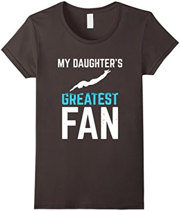 Womens Swimmer Girl Fan T-Shirt for Swimming Moms and Dads Large Asphalt
