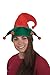 Jacobson Hat Company Women's Light-Up Felt Elf Hat, Red/Green, One Size