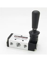 4H210 085 Way válvulas de control de aire neumática, operado por palanca de mano, válvula solenoide con puerto de 1 4" y válvulas de control manual