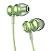 UiiSii US60 Bamboo Earphones In-ear Earbuds Headphones with Microphone Corded Headset (Green)