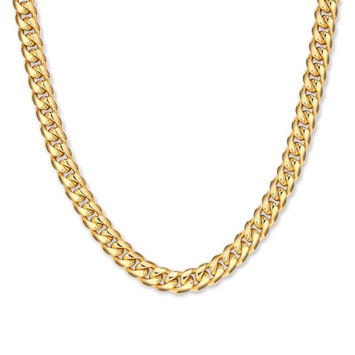 JAXXON Cuban Link Chain - Mens Necklace - Box Clasp