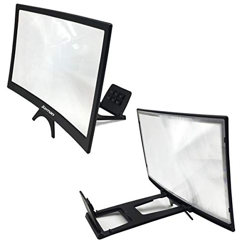 jteman-12-Curved-Screen-Magnifier-Mobile-Phone-3D-Magnifier-Projector-Screen-for-Movies-Videos-and-Gaming-Foldable-Phone-Stand-with-Screen-Amplifier-for-iPhoneAll-Smartphones