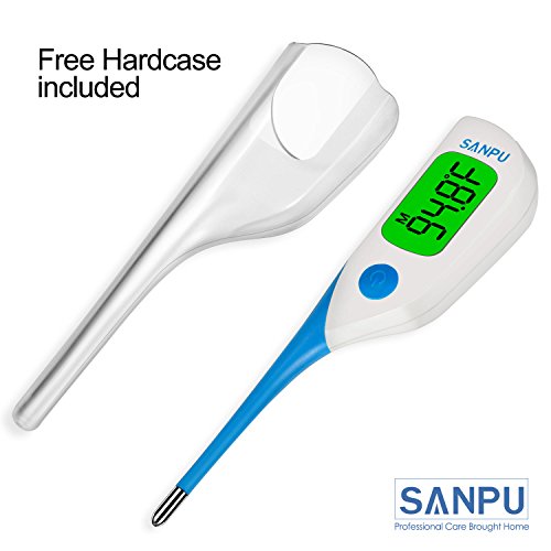 SANPU Digital Oral Thermometer Fast 8 Seconds Reading Rectal and Armpit