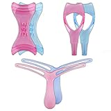 6Pcs Magic Plastic Makeup Tool Eyebrow Shaping Stencil Mascara Shield Applicator Guard Upper Lower Mascara Guide Tool Eyelash Lash Comb (2 Sets, Pink and Blue)