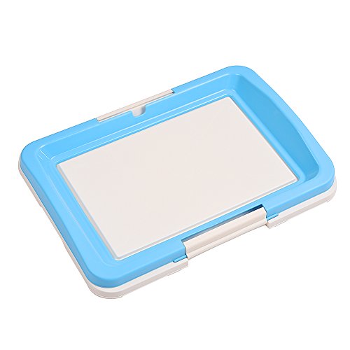 Small Sized Pet Dog Toilet Indoors House Training Tray Urinal Pads for Small Medium Dogs Cats Blue - Thumbnail 7