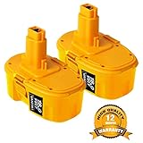 18V 3.0Ah Replace Battery for Dewalt DC9096 388683-12 651034-01 DE9039 DE9095 DE9096 DE9098 DW9096 DW9095 DW9098 (2 Pack)