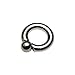 Surgical Steel Screwball Rings, Body Piercing Jewelry (0 gauge (8mm) - 5/8