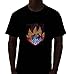 Rave Raptor LED Shirt EDM Goku Sound Activated Shirt Light Up T-Shirt
