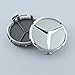 ZZHF1 Wheel Center Caps For Mercedes Benz 75mm - Raised Star Wheel Rim Insert Caps (4Pcs) (Silver)