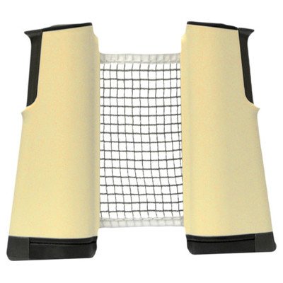 Martin Kilpatrick Stretch Table Tennis Net Set - Play Ping Pong Anywhere - Fits Tables Up To 2 in Thick - 6 ft Long Net