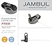 Jambul Stainless Steel Water Bottle Double Walled Vacuum-Insulated for Hot and Cold Beverages - Wide Mouth - BPA Free, 32 Oz