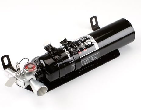 SpeedTactics - Dodge Viper fire extinguisher bracket for Generation 3,4 and 5 SRT10, ACR, TA and GTS with Halguard clean agent 2.5lb fire extinguisher black.