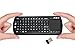 FAVI FE02 2.4GHz Wireless USB Mini Keyboard Backlit with Mouse Touchpad, Laser Pointer, Protective Case - Warranty, Black (FE02RF-BL-C)