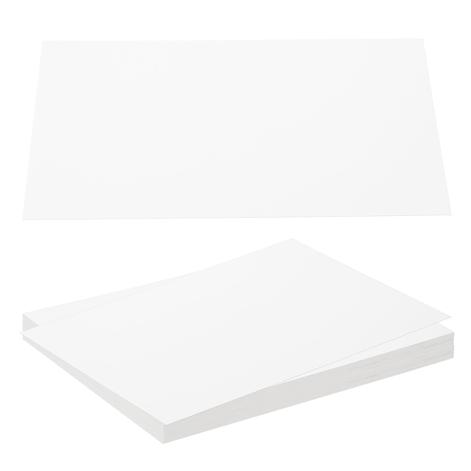 PATIKIL 7x5x0.01" Chipboard Sheets, 40Pcs 12PT Thick Book Board Binders Board Sturdy Bookbinding Supplies for Book Binding Cover, White