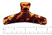 Parcelona French Flat Savana Tortoise Shell Large Salon Covered Spring Jaw Hair Claw Clip Clutcher Clamp