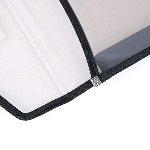 Plastic-File-Folder-Poly-Pockets-Envelope-Expanding-File-Wallet-A4Letter-Size-6-Pack-Large-Document-Folder-with-Button-ClosureWaterproof-Transparent-Premium-Accordion-File-Pouch-for-School-Office