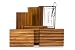 Stone City Farm Natural Soap Dish | One Premium Teak Soap Dish Straight | Handcrafted of Teak Wood primary