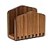 Lipper International Acacia Wood Adjustable Napkin Holder, 6-1/2