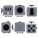 Grand Oasis Popular Anti-Anxiety Cube, Relax Toy, Relieves Stress Cube Desk Toy for Anxiety Best for Adults and Children with Buttons, Deep Grey