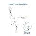 [Apple MFi Certified] iClever BoostLink 6ft (1.8m) Premium 8-Pin Lightning to USB Cable with Ultra Compact Connector Head for iPhone 6s 6 plus 5s 5, iPad Pro/Air/Mini, 4th, iPod touch 5 / nano 7, White