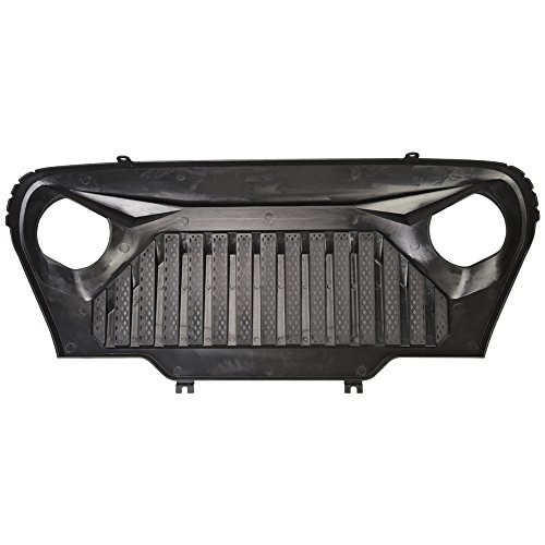 Купить One Piece Matte Black Front Grill Lantsun Gladiator Grille Mesh