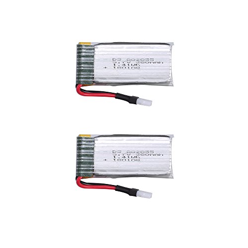 Holy Stone 2pcs 3.7V 380mAh Lipo Battery for The Controller/Transmitter of RC Quadcopter Drone HS230