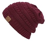 C.C Women's Thick Slouchy Knit Beanie Cap Hat