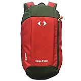 X-Sports Coup d'oeil Kids Adults Outdoor Backpack Daypack Mini Small Bookbags 10L (Red/Green)