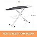 Reliable The Board 300LB 2-in-1 Pressing Table and Ironing Board with 2 Covers, 19 in. x 60 in - 67in Extended Length, Laundry Rack, Ironing Station, Heavy-duty Tube Frame - Made in Italy