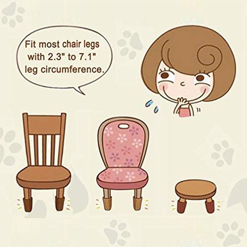 20PCS (5 Sets) Chair Socks Fancy Table Leg Pads with Cute Cat Paws Design, Reliable Furniture and Floor Protector, 4 Different Patterns + 1 Selectable Pattern - Pack of 20 Socks